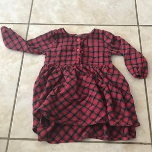 Red and Black plaid old navy dress